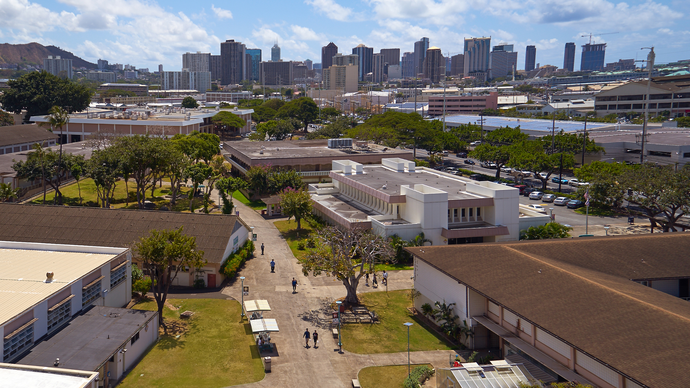 Honolulu CC campus aerial