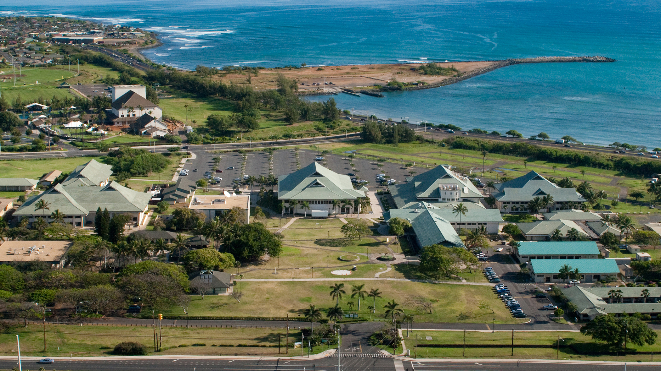 UH Maui College campus aerial